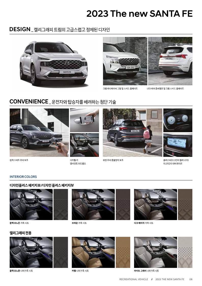 2023년 더 뉴 싼타페 하이브리드 모델 가격표4
