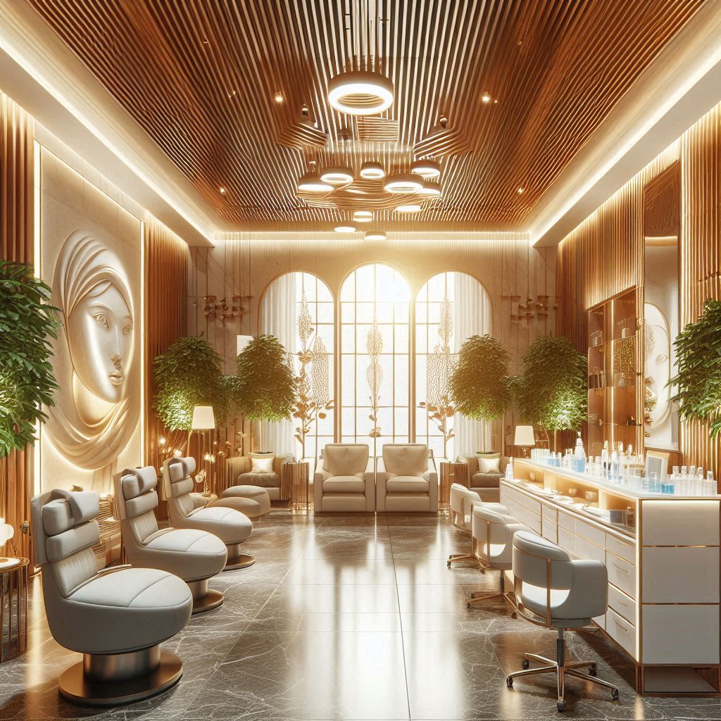 피부,체형관리 샵 배경