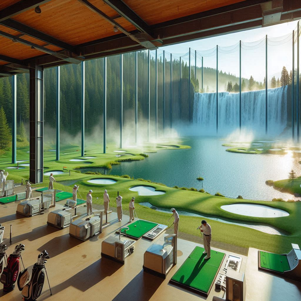 조광컨트리 골프연습장 배경