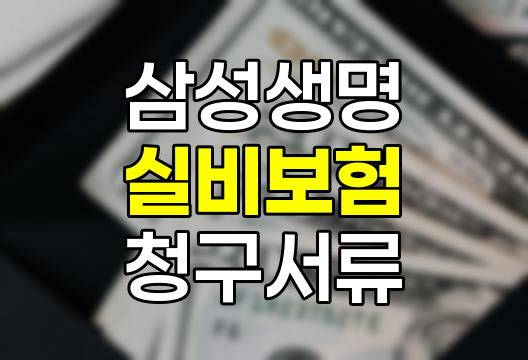 삼성생명 실비보험 청구서류