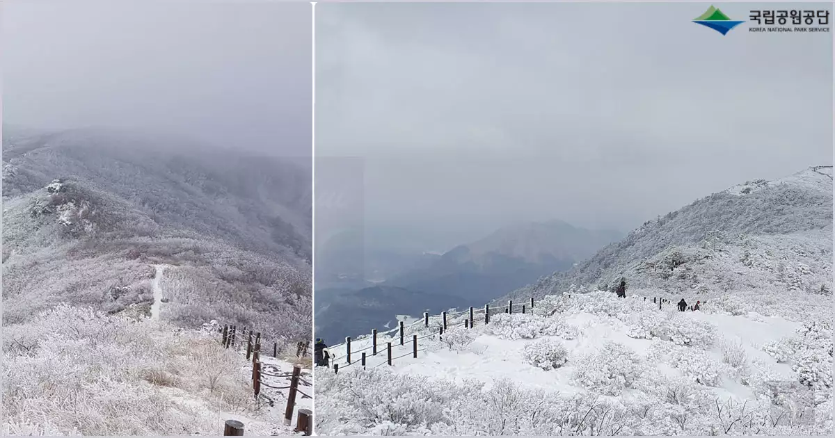 덕유산 설경