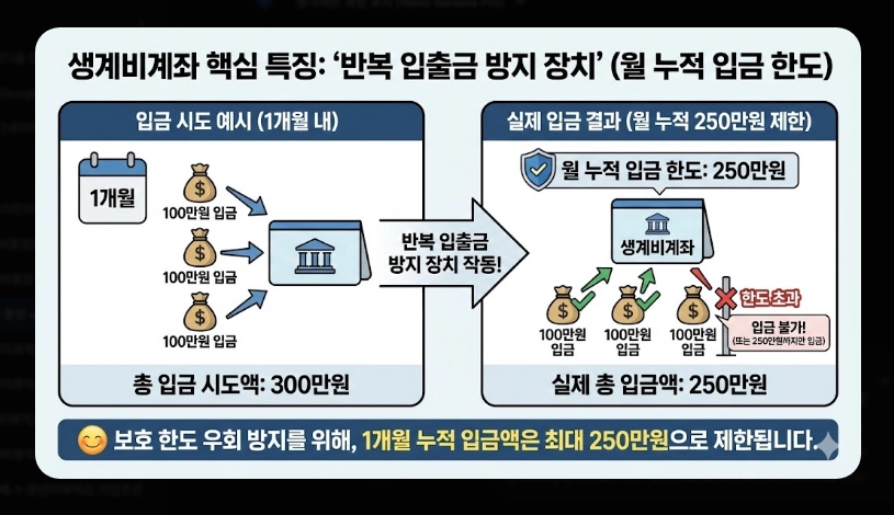 일반통장 vs 압류방지통장 차이 보호 금액 및 개설 조건 비교표 (2026년)