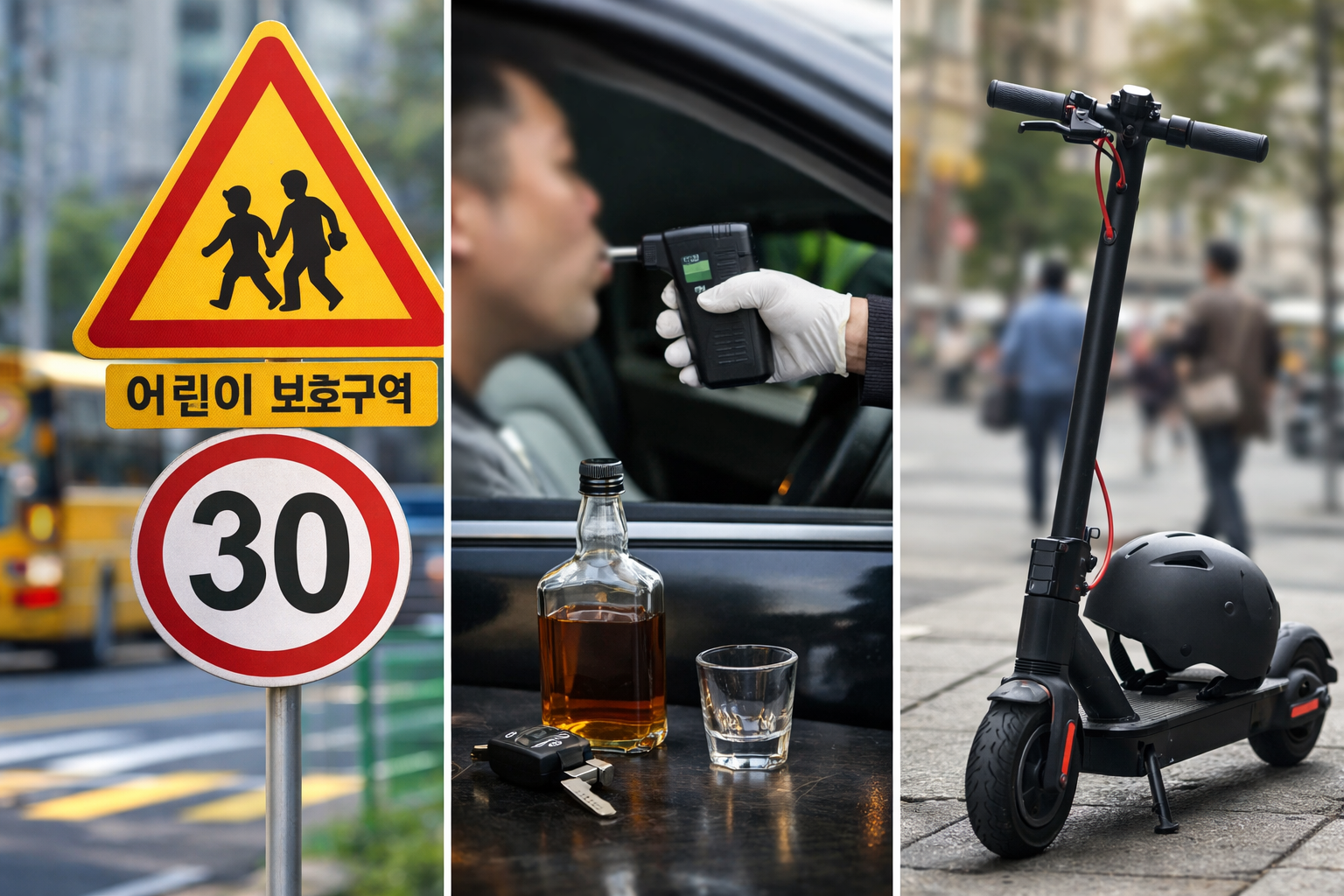2026년부터 교통법규 바뀐다 스쿨존&middot;음주운전&middot;전동킥보드 전부 사실 확인 관련 사진