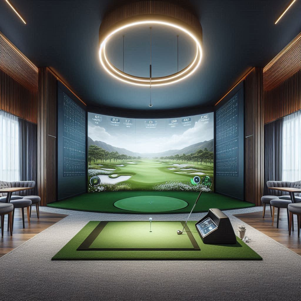 스크린골프장 배경