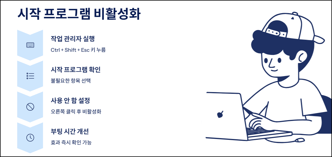 시작 프로그램 비활성화