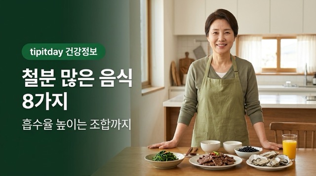 철분 많은 음식 10가지 한눈에