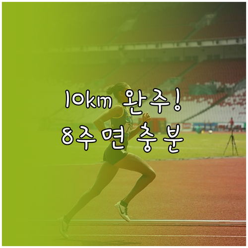 518 마라톤 10km 완주법 8주 ..