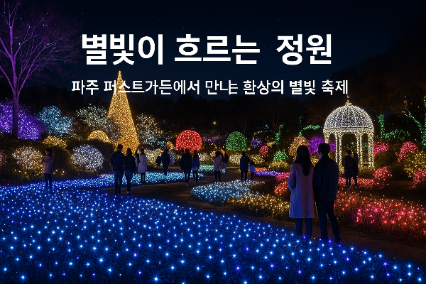 별빛이 흐르는 정원, 파주 퍼스트가든에서 만나는 환상의 별빛 축제