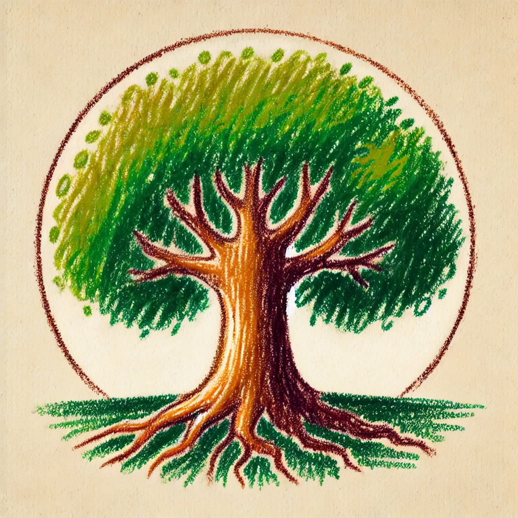 나무 그림 - 성장과 정서적 안정감