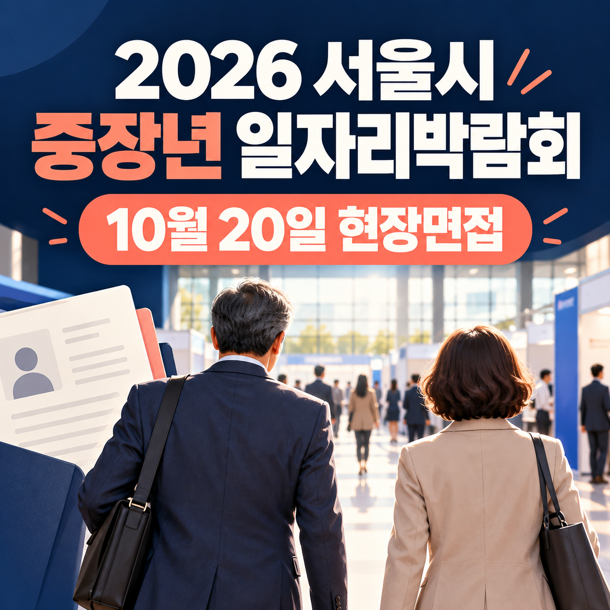 서울시 중장년 일자리박람회 10월 20일｜현장면접&middot;사전신청 방법 정리