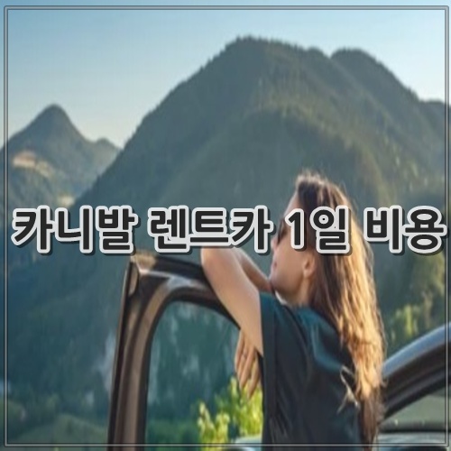 카니발 렌트카 1일 비용