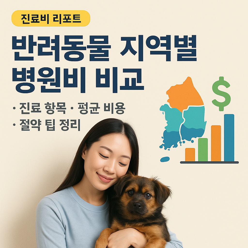 [진료비 리포트] 반려동물 지역별 병원비 비교 ｜ 진료 항목&middot;평균 비용&middot;절약 팁 정리