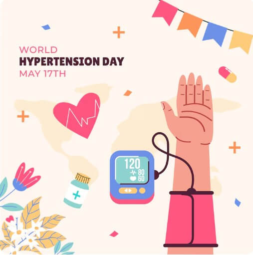 혈압을 재고 있는 모습