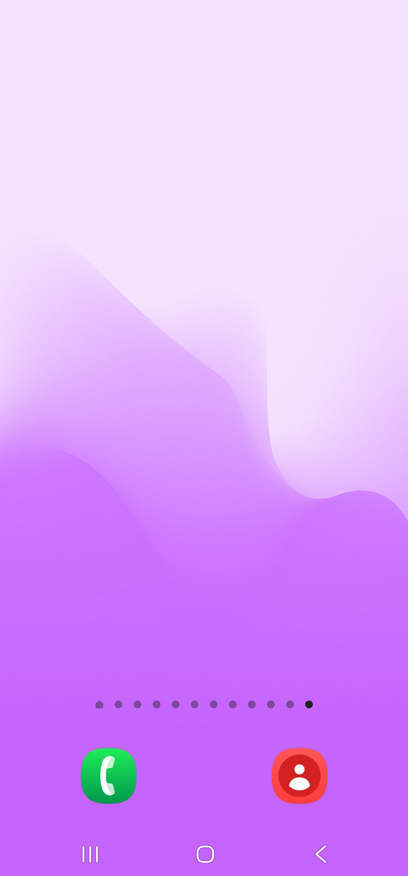 방법 1: 홈 화면의 빈 공간 길게 터치하기