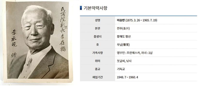 대한민국 대통령 이승만