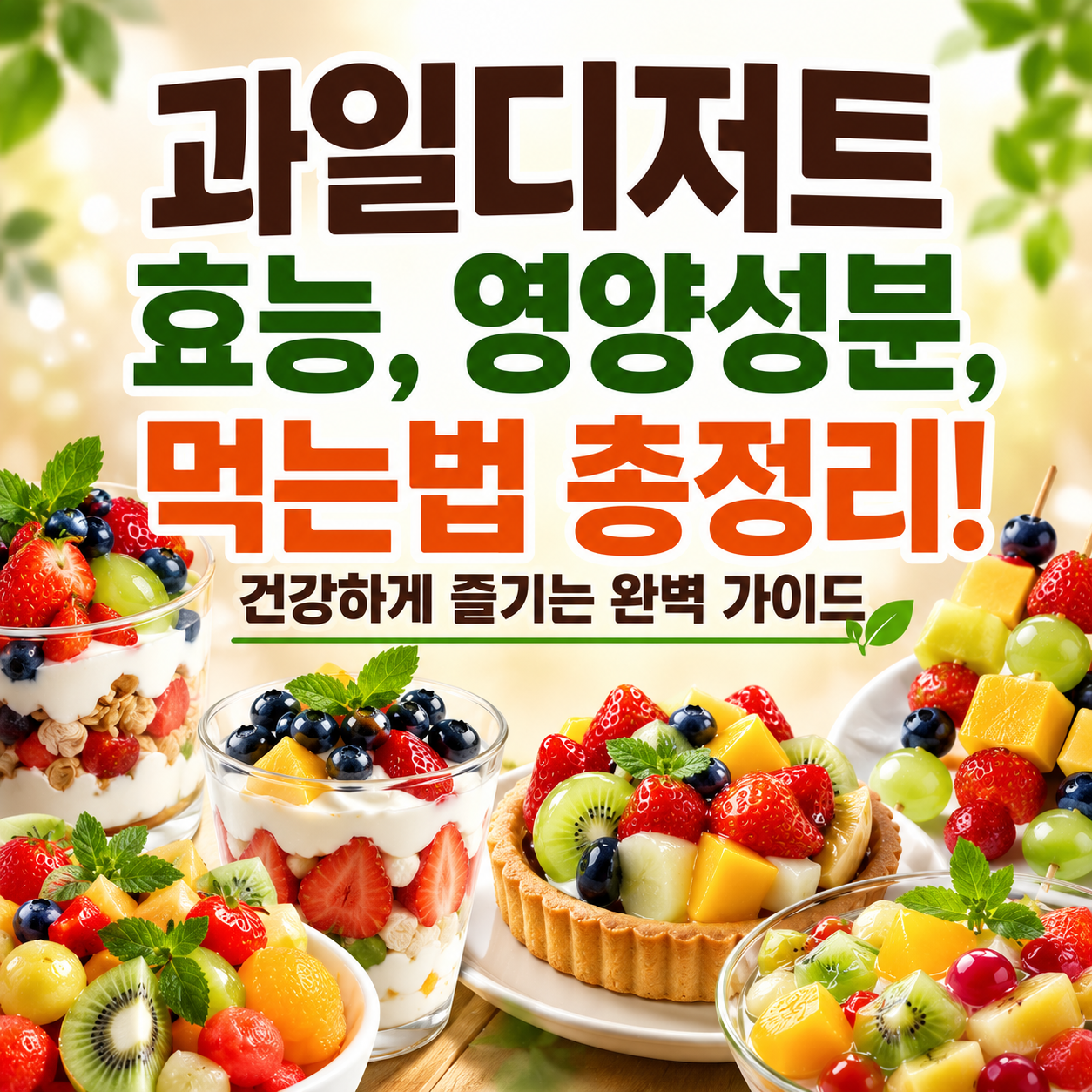 과일디저트 효능