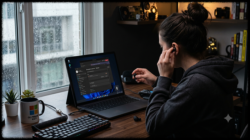 Bluetooth 이어폰 연결을 삭제하고 다시 페어링하는 모습