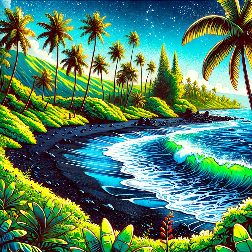 미국에서 꼭 가봐야 할 초자연적 자연 명소
블랙 샌드 비치