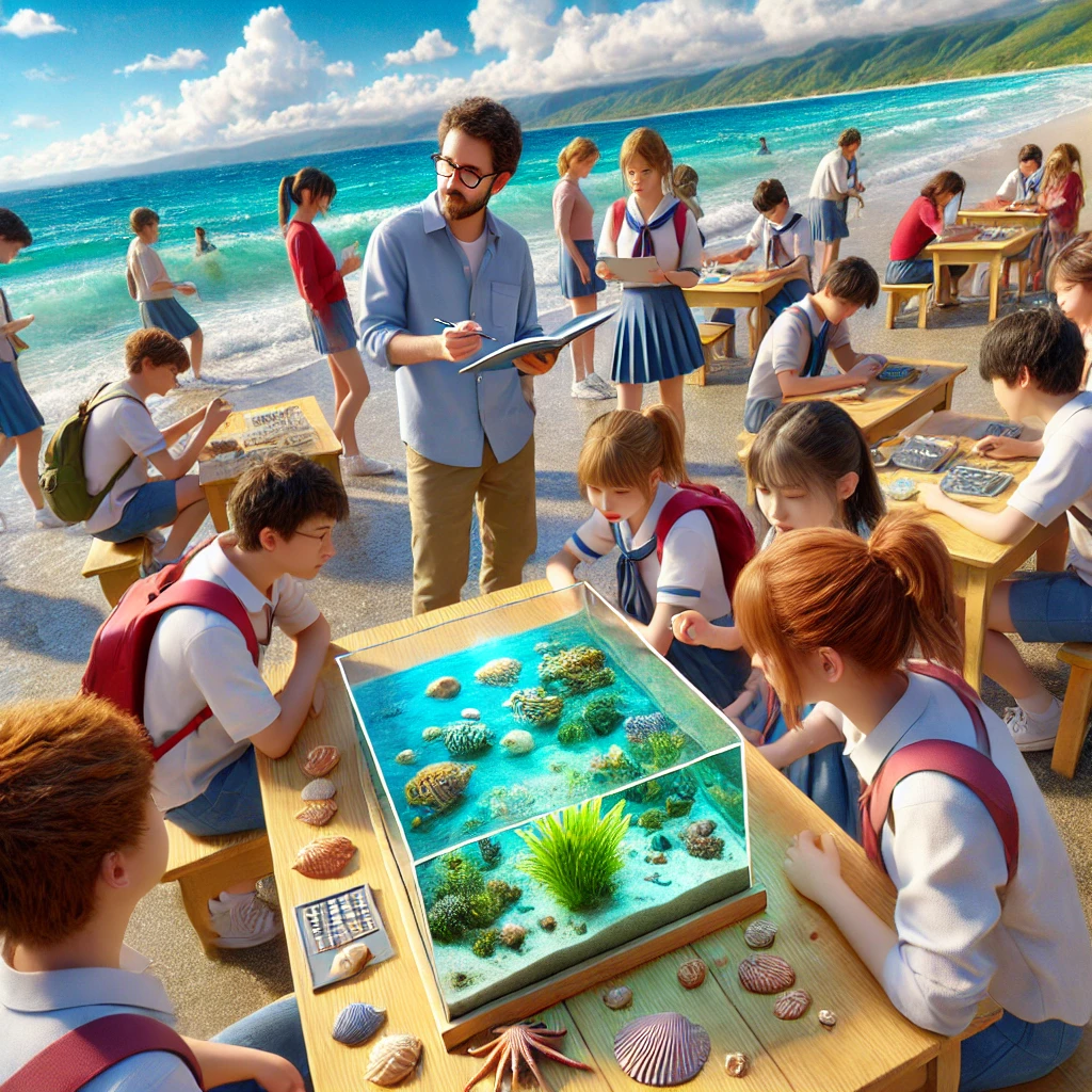 교외체험학습_가이드_학생들