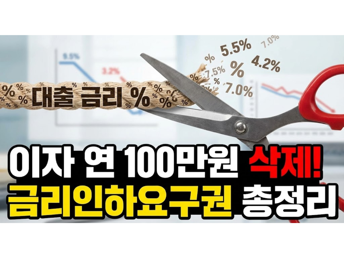 2026년 버팀목&middot;디딤돌 대출 금리인하요구권 사용법, 연간 이자 100만원 아끼는 전략