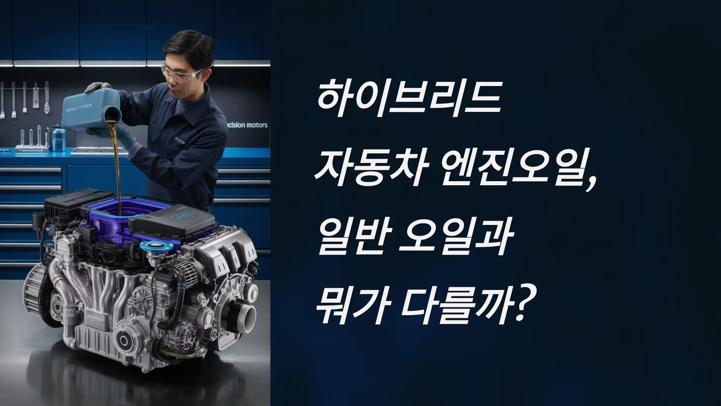 하이브리드 자동차 엔진오일, 일반 오일과 뭐가 다를까?