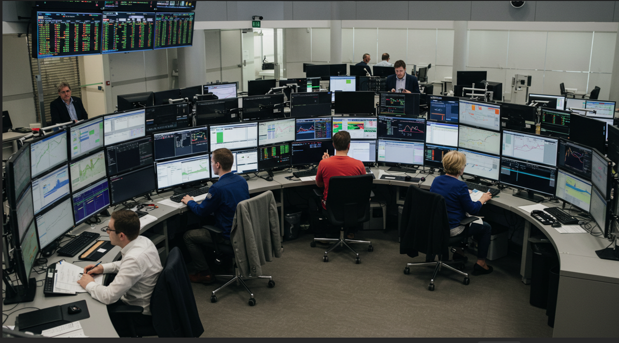 나스닥 거래하는 딜러들 이미지