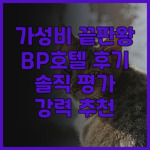 가성비 끝판왕? BP 인터내셔널 호텔
