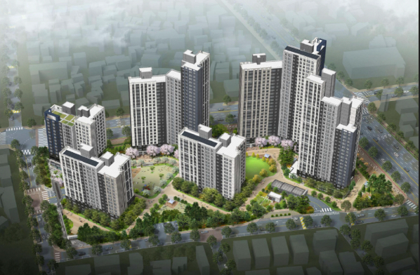 두산위브 더센트럴 수원 조감도