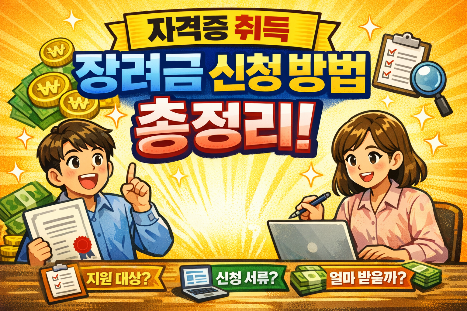 자격증 취득 장려금 신청 방법 총정리