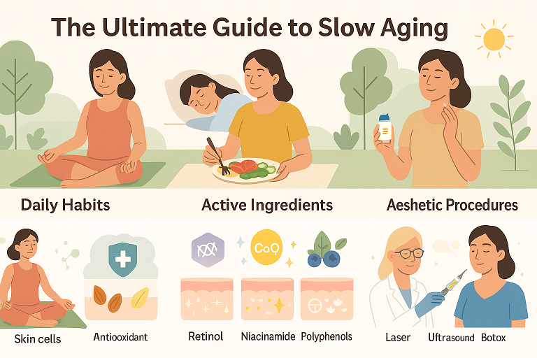 저속 노화 핵심 가이드 (생활습관, 성분, 시술) 이미지