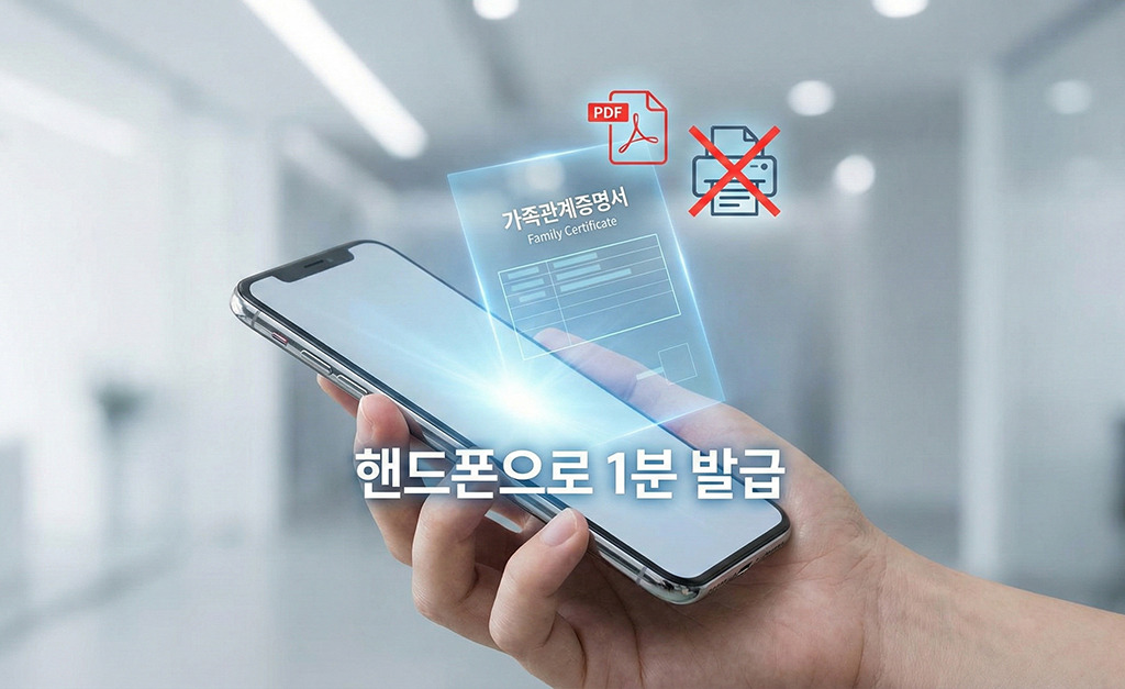 대법원 전자가족관계등록시스템 모바일 가족관계증명서 무료 발급 방법 썸네일