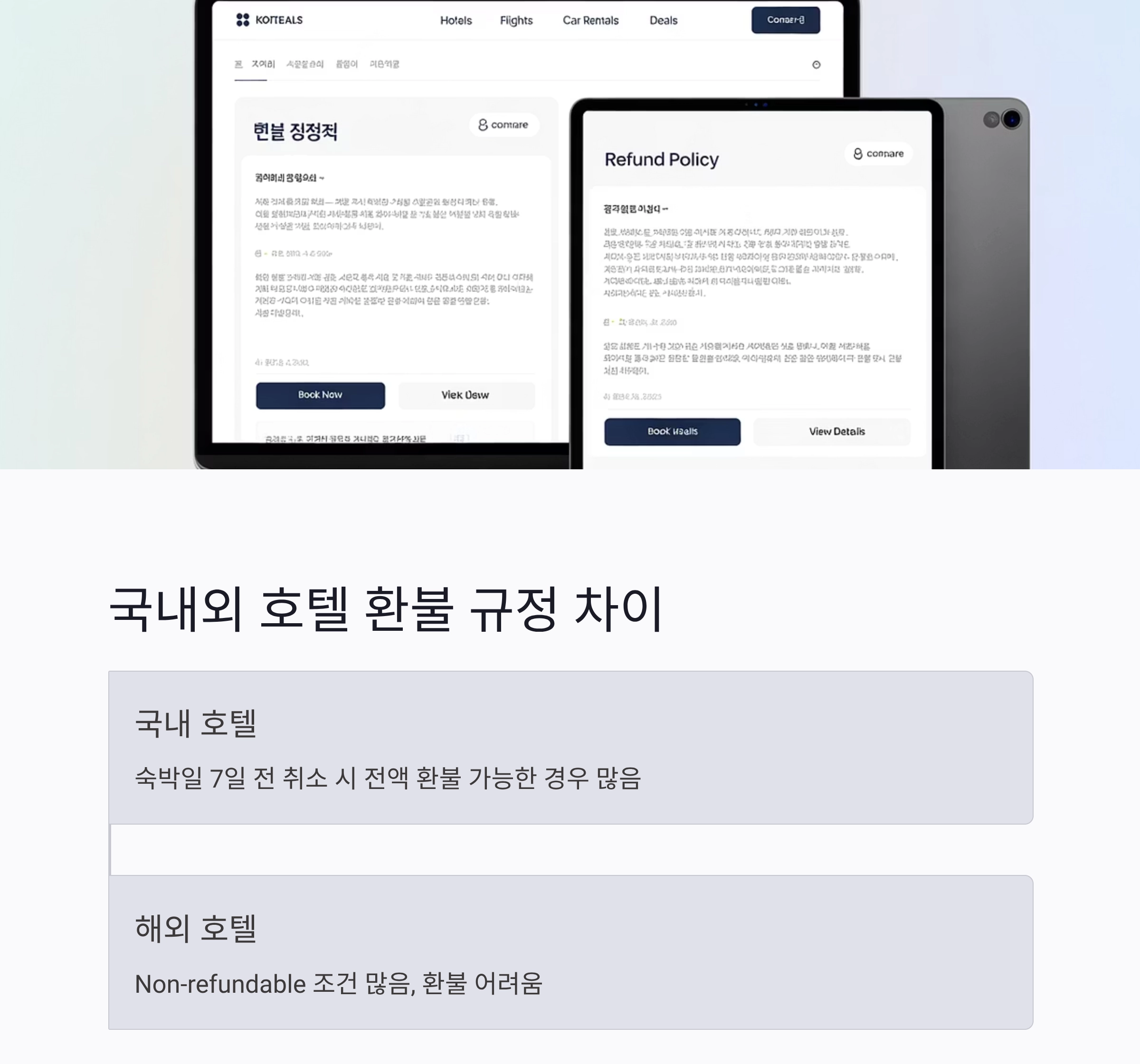 호텔 예약 취소했는데 환불 안돼? 호텔 환불 규정 제대로 아는 법