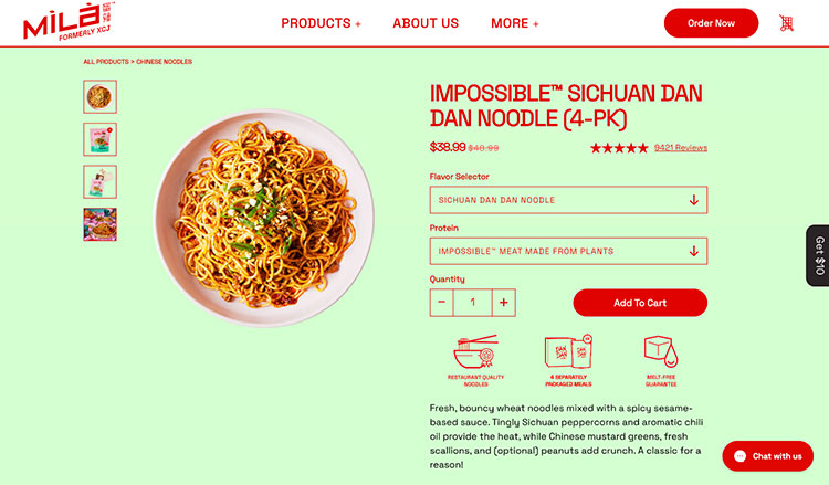 M&igrave;L&agrave; 웹사이트