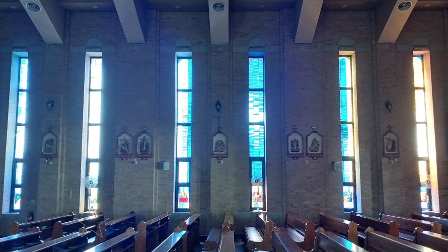 수원 원천동성당 십자가의 길, 스테인드글라스 사진