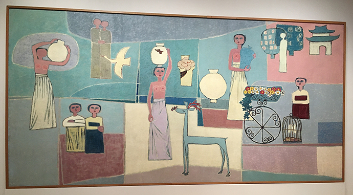 김환기-여인들과 항아리