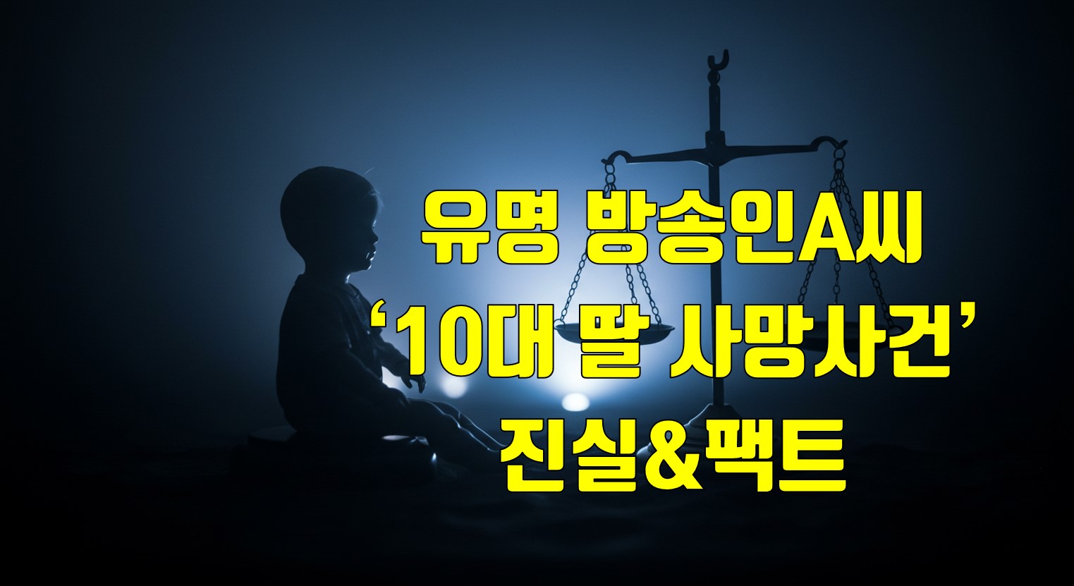 김수진아나운서 딸 사망사건_썸네일