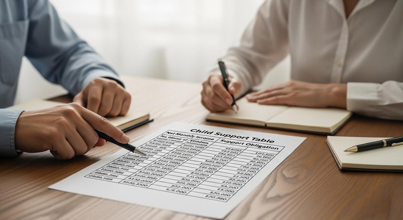 양육비산정표 2인