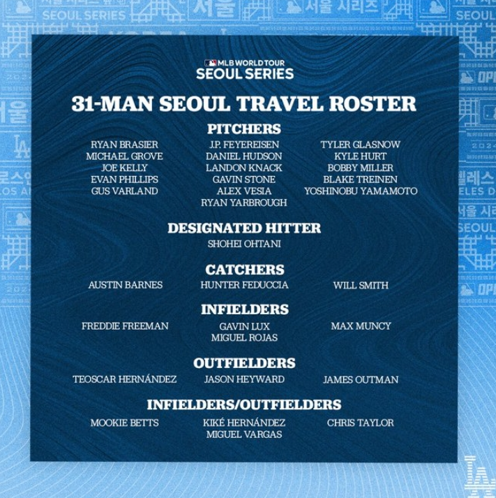 2024 MLB 월드투어 서울시리즈 중계 방송 : 경기 시간 실시간 라이브 오타니 쇼헤이 메이저리그 경기