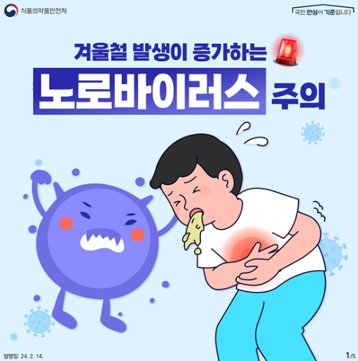 노로바이러스 증상 전염 잠복기 음식 굴 성인 아기 치료 방법