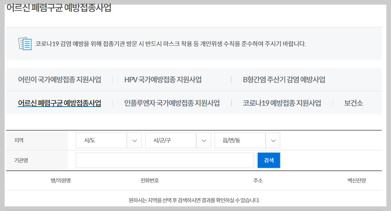 폐렴구균 15가