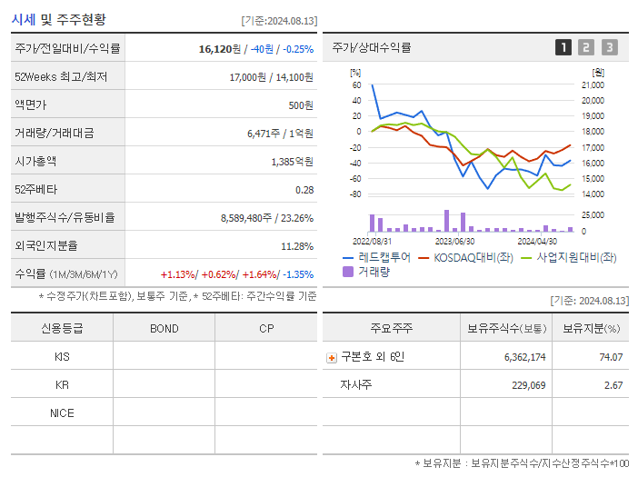 레드캡투어_기업개요