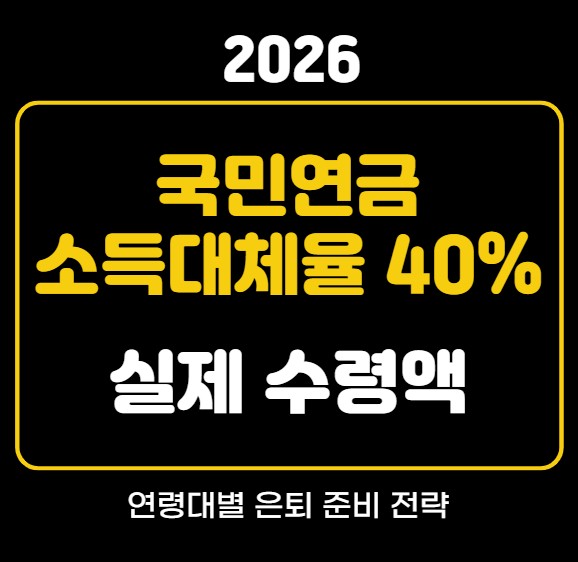국민연금 소득대체율 인상 예상 수령액