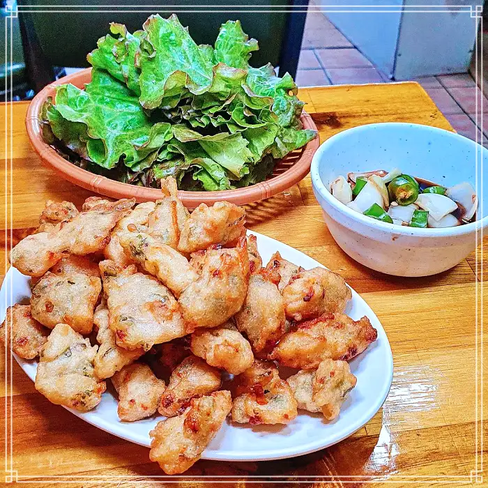 광주 1913 송정역시장 맛집 상추튀김
