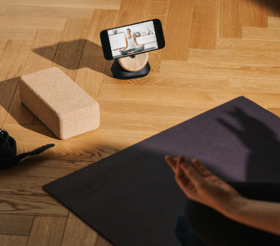 홈트레이닝하는 사진