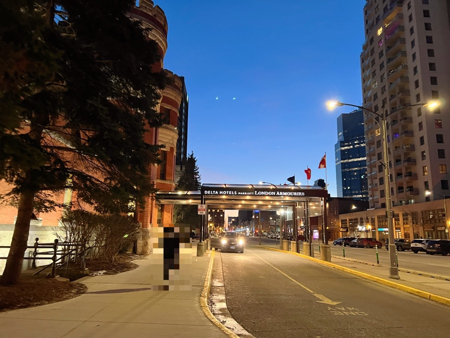 Night view from Delta Hotels London Armouries