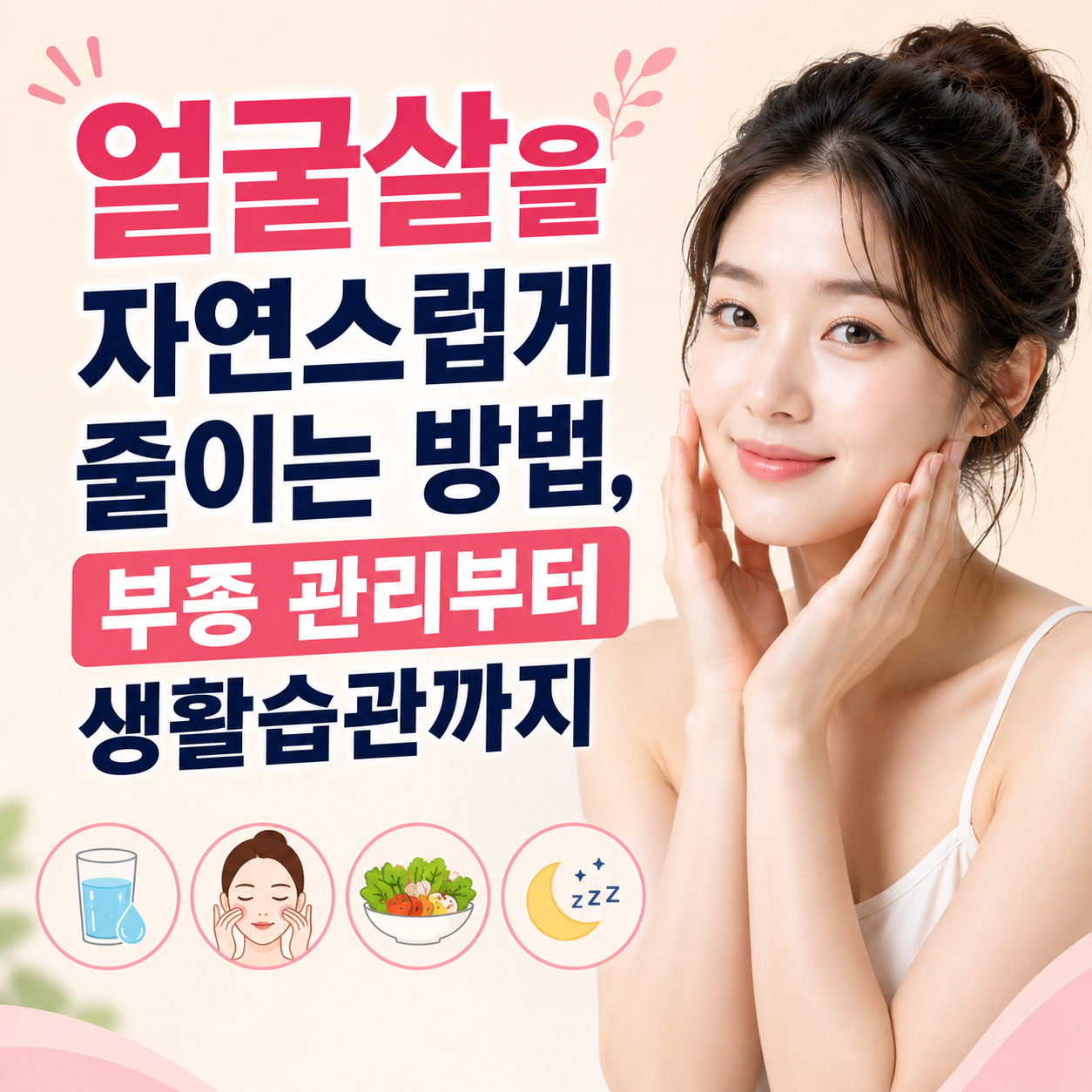 얼굴살을 자연스럽게 줄이는 방법