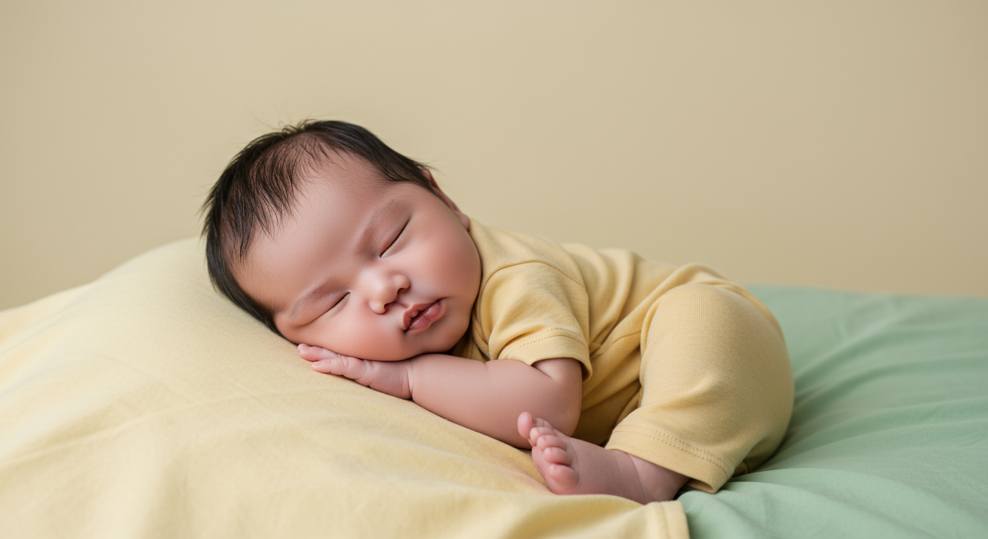 곤히 자고있는 아기