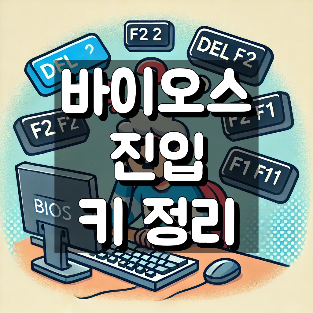 제조사별 바이오스 진입 방법 입력 키 알아보기