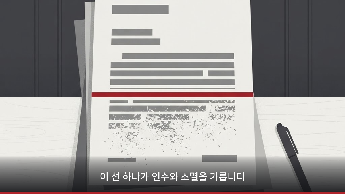 소멸과 인수를 가르는 말소기준권리 기준선