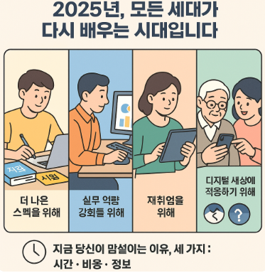 지금 뜨는 무료 교육 플랫폼은? ‘경제배움e+’, ‘모두’, ‘국가문해교육센터’ 완전 정복!